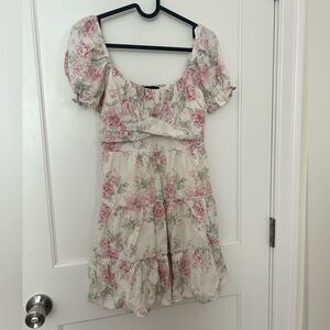 Floral Puff Sleeve Dress